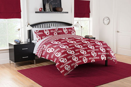 Oklahoma Sooners full size bed in a bag