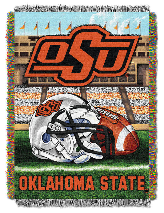Oklahoma State Cowboys woven home field tapestry