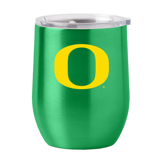 Oregon Ducks stainless steel curved drink tumbler