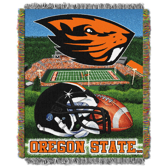 Oregon State Beavers woven home field tapestry