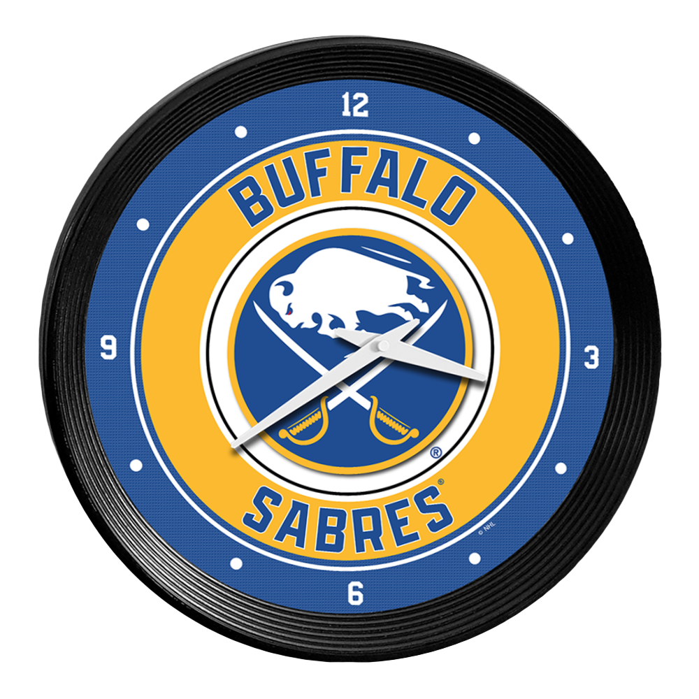 Buffalo Sabres Ribbed Wall Clock
