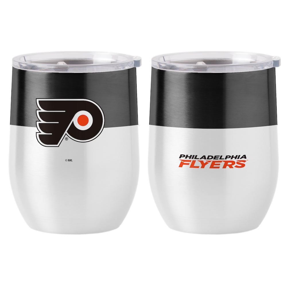Philadelphia Flyers color block curved drink tumbler
