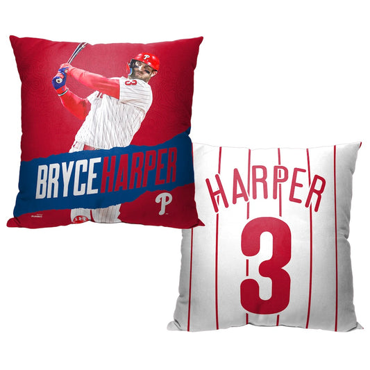 Philadelphia Phillies Bryce Harper throw pillow