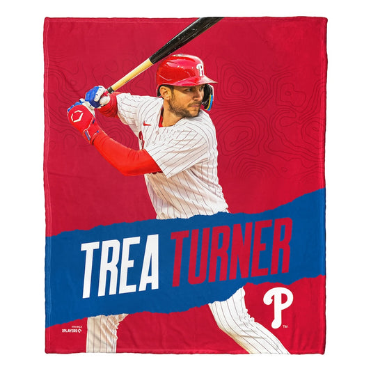 Philadelphia Phillies Trea Turner silk touch throw blanket