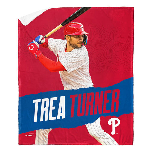 Philadelphia Phillies Trea Turner Sherpa Blanket