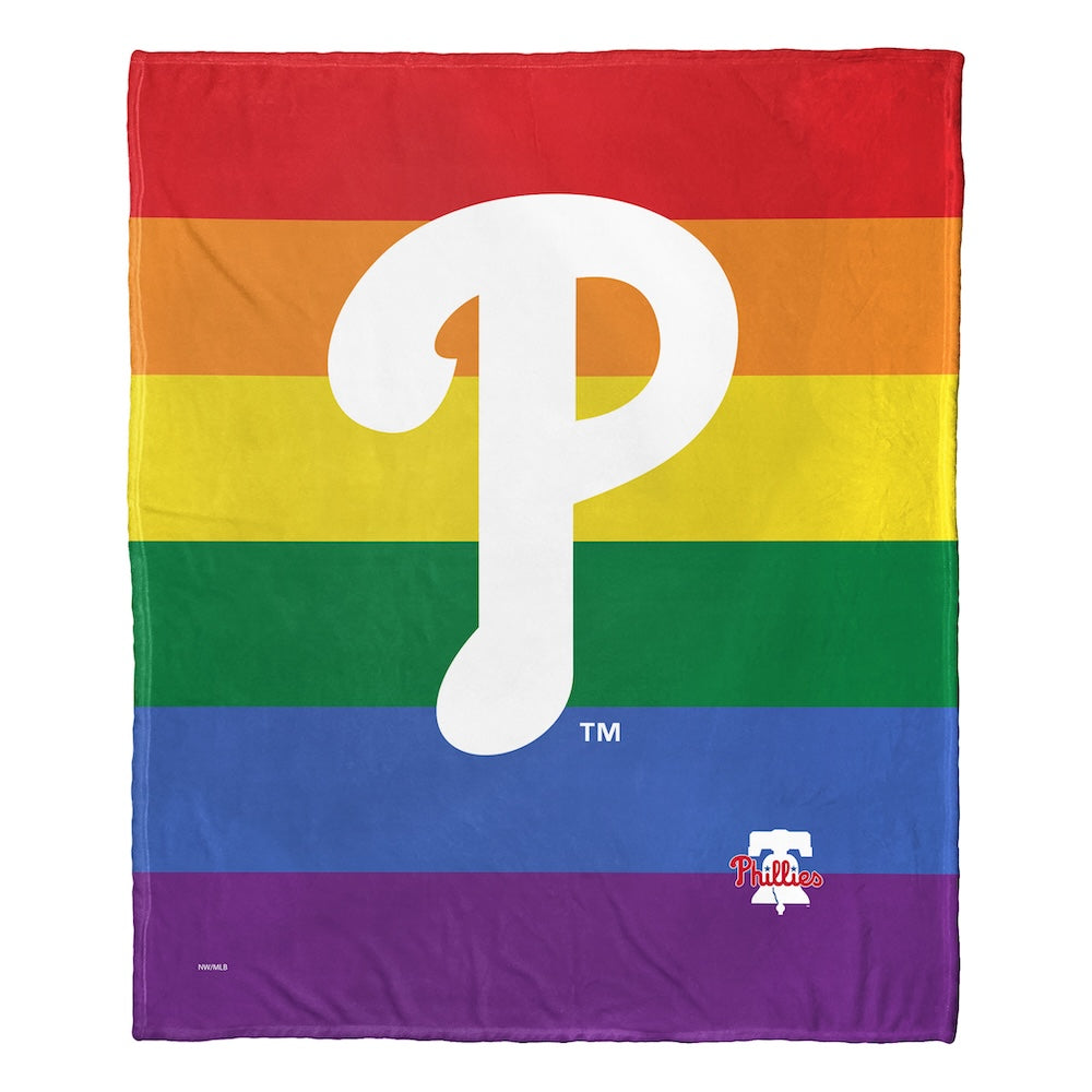 Philadelphia Phillies PRIDE SERIES silk touch throw blanket