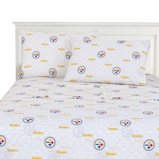 Pittsburgh Steelers logo bedsheet set