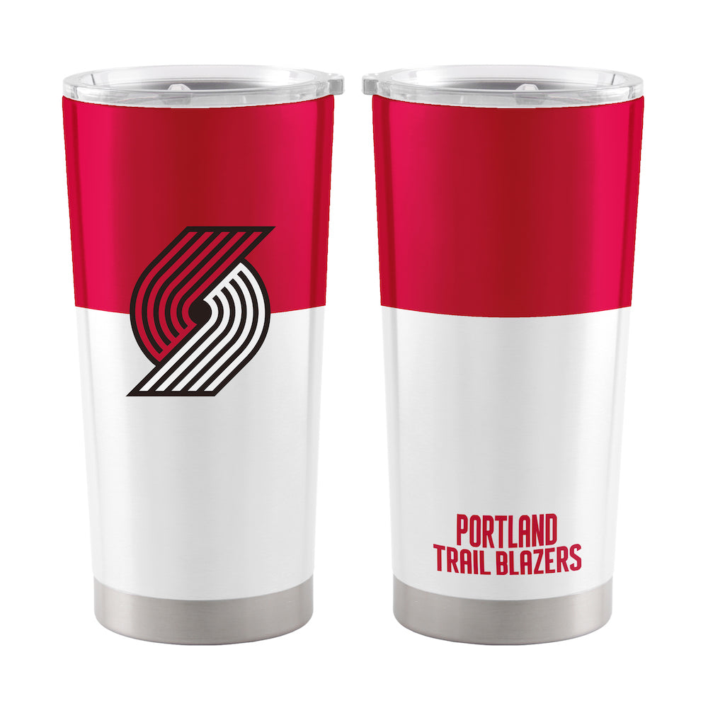 Portland Trail Blazers 20 oz color block travel tumbler
