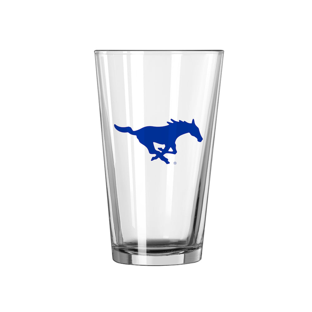 SMU Mustangs pint glass