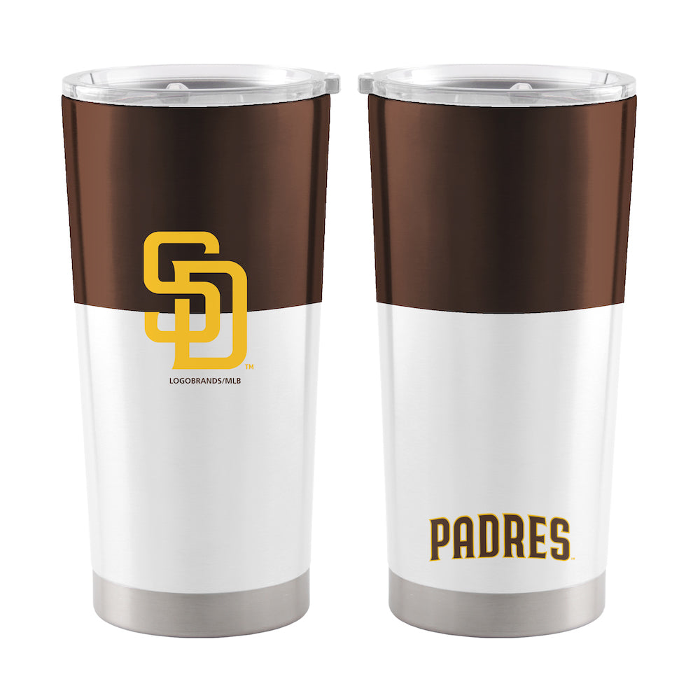 San Diego Padres 20 oz color block travel tumbler
