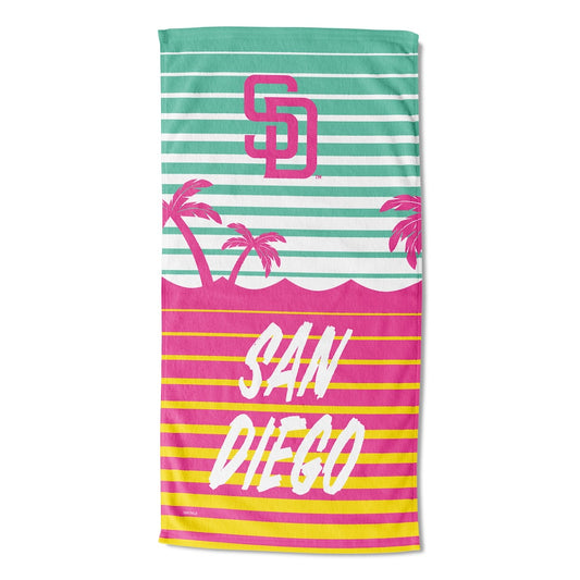 San Diego Padres color block beach towel