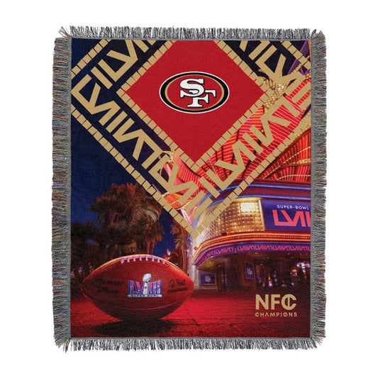 San Francisco 49ers Super Bowl 58 Participant Woven Tapestry