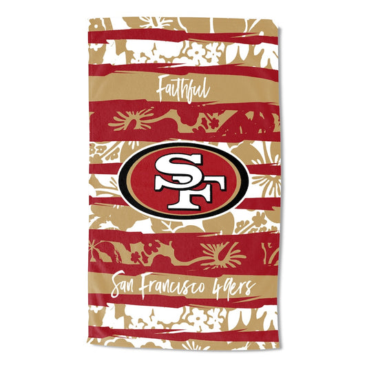 San Francisco 49ers Pocket OVERSIZED Beach Towel