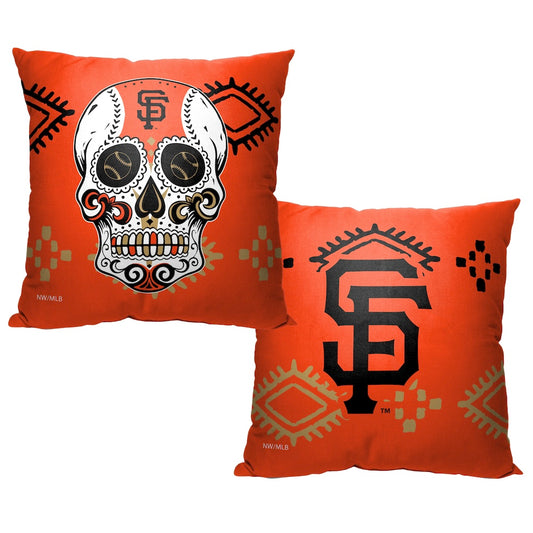San Francisco Giants CANDY SKULL throw pillow