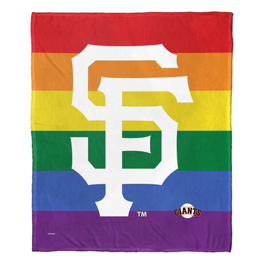 San Francisco Giants PRIDE SERIES silk touch throw blanket