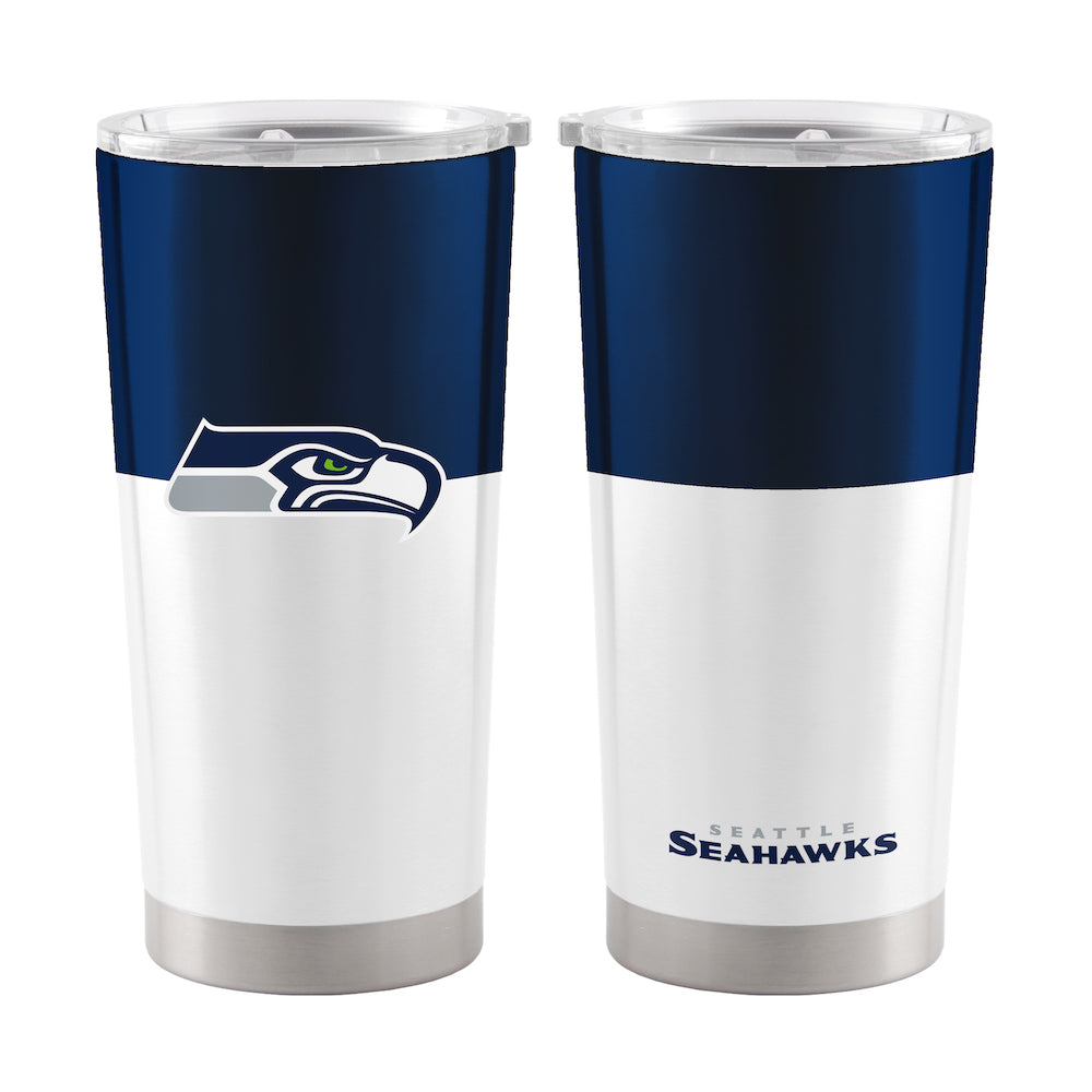 Seattle Seahawks 20 oz color block travel tumbler