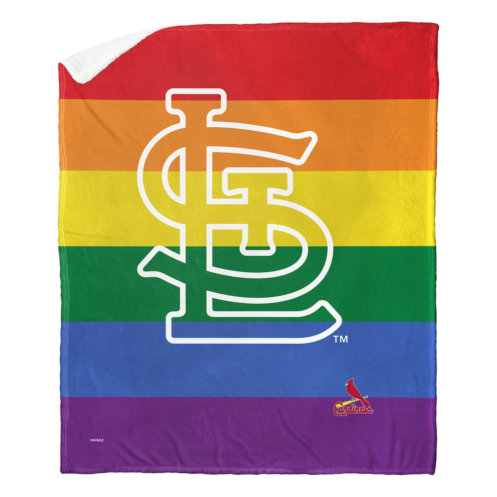 St. Louis Cardinals PRIDE Sherpa Blanket