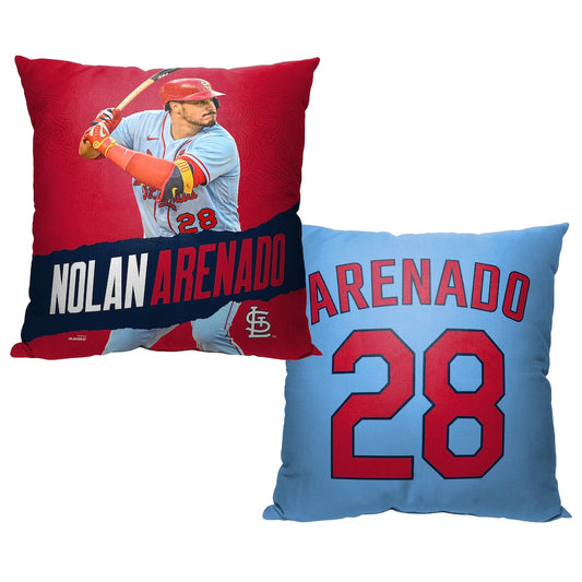 St. Louis Cardinals Nolan Arenado throw pillow