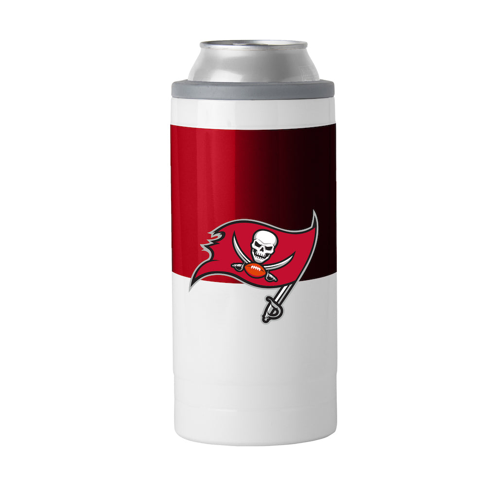 Tampa Bay Buccaneers colorblock slim can coolie
