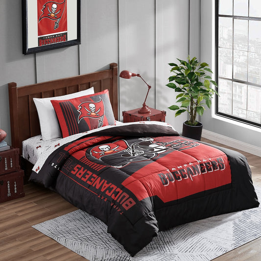 Tampa Bay Buccaneers twin size bed in a bag