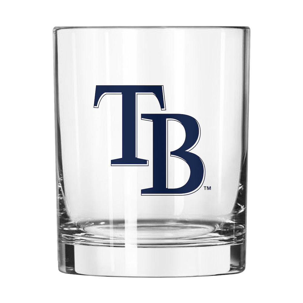 Tampa Bay Rays Rocks Glass