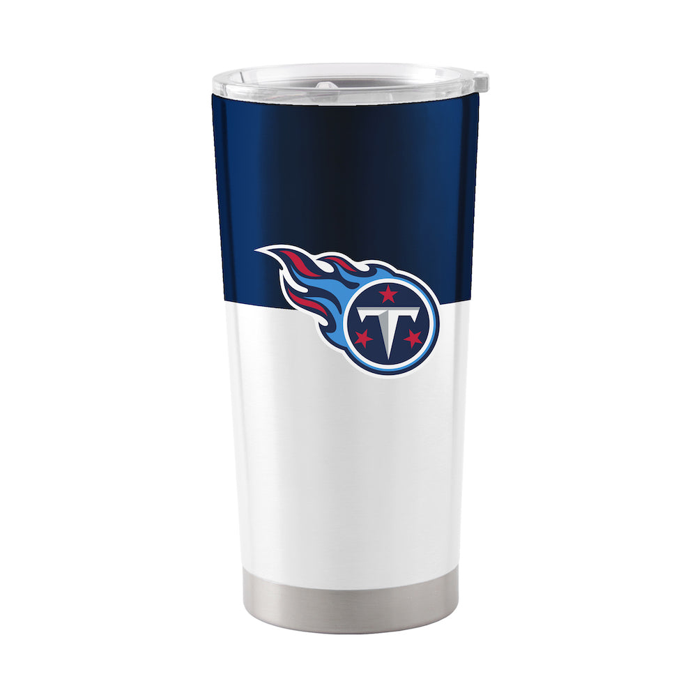 Tennessee Titans 20 oz color block travel tumbler