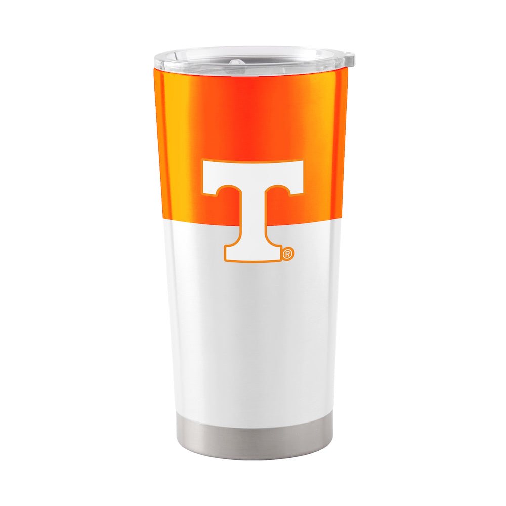 Tennessee Volunteers 20 oz color block travel tumbler