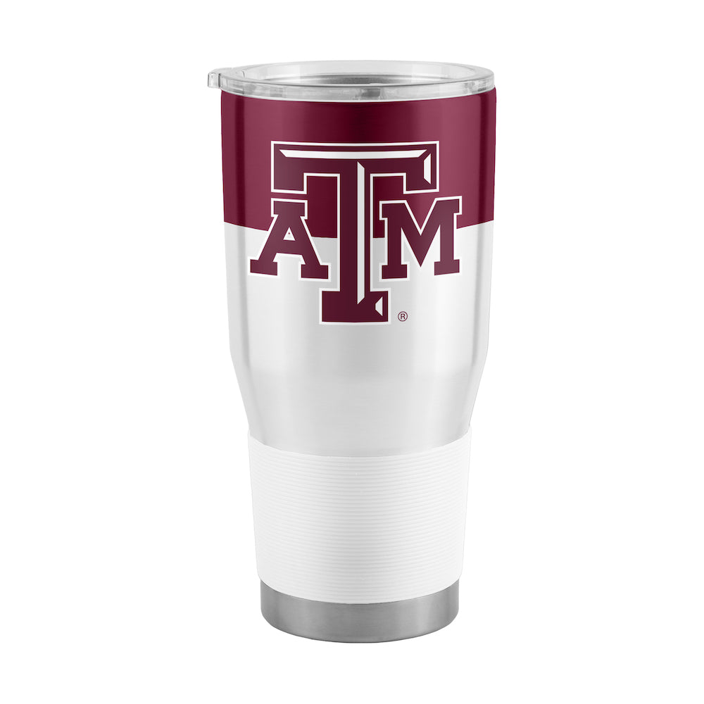 Texas A&M Aggies 30 oz color block travel tumbler