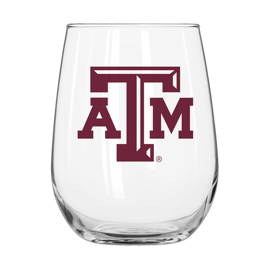 Texas A&M Aggies Stemless Wine Glass