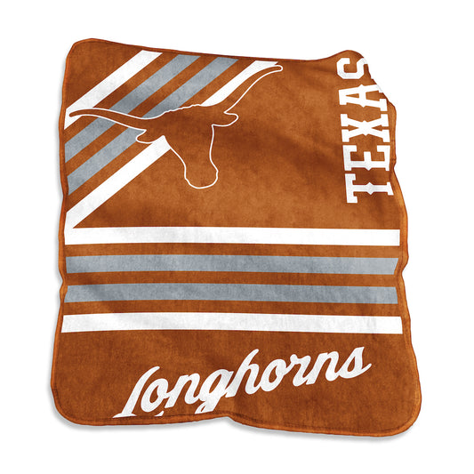 Texas Longhorns Raschel throw blanket