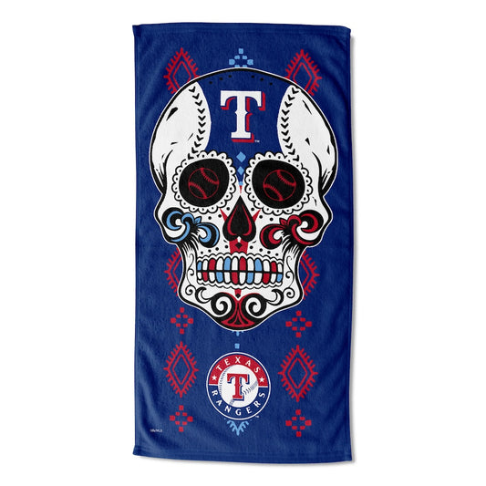 Texas Rangers color block beach towel
