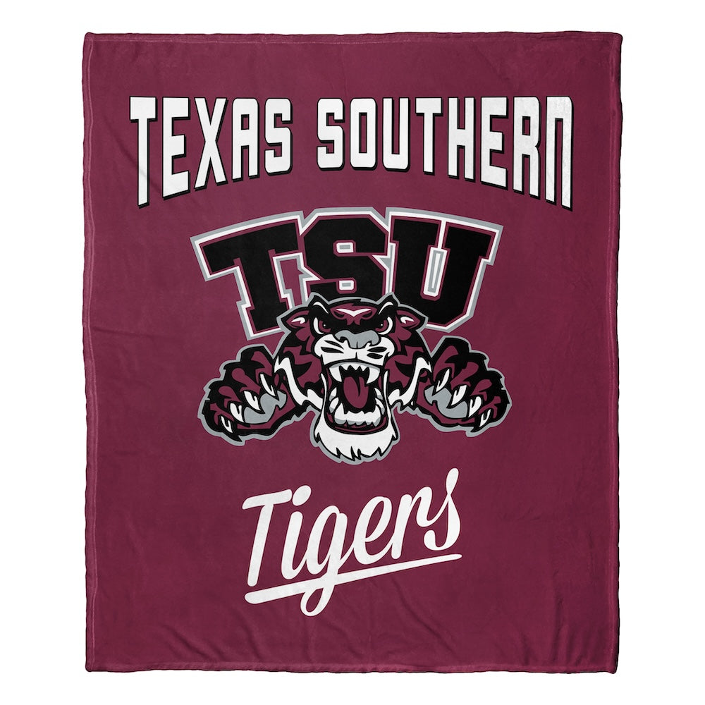 Texas Southern Tigers official silk touch throw blanket
