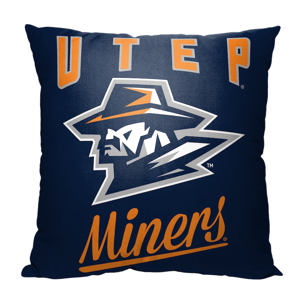 UTEP Miners OFFICIAL throw pillow
