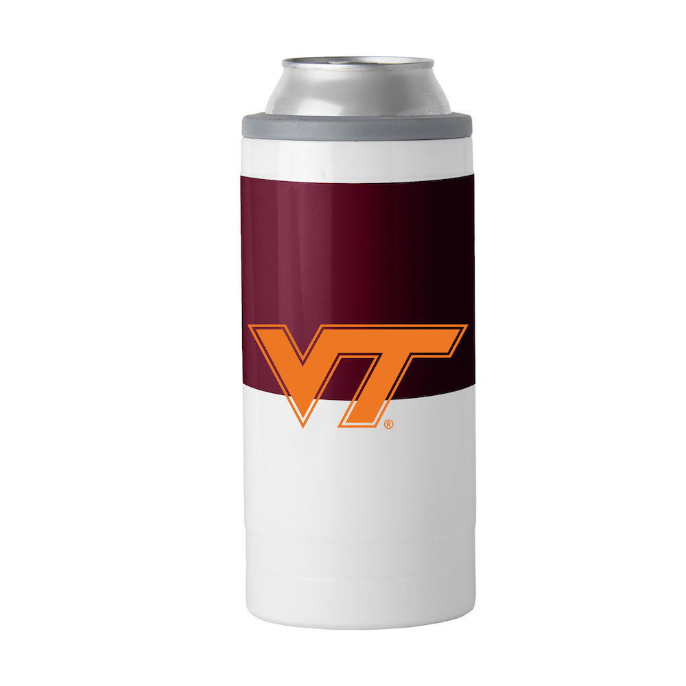 Virginia Tech Hokies colorblock slim can coolie