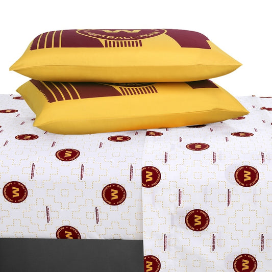 Washington Commanders bed in a bag sheets