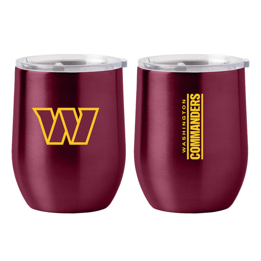 Washington Commanders stainless steel curved drink tumbler