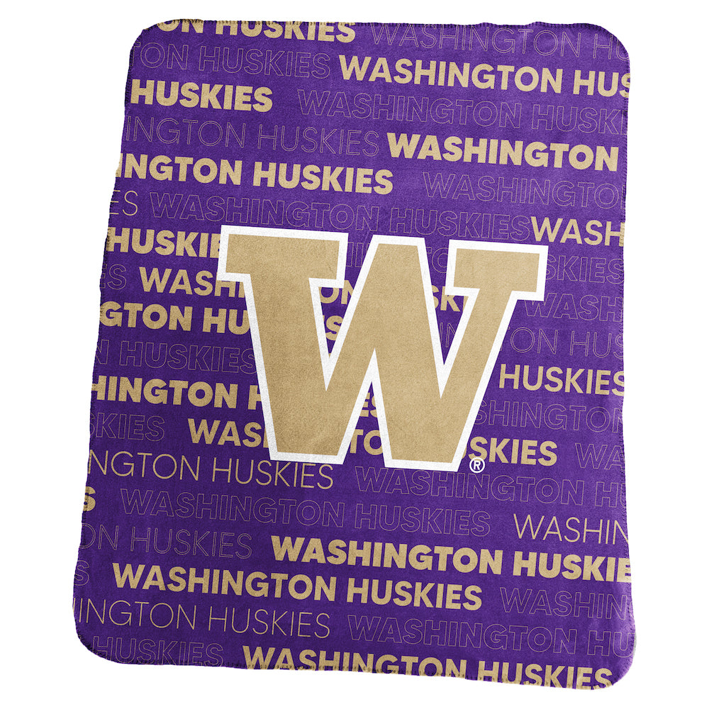 Washington Huskies Classic Fleece Blanket