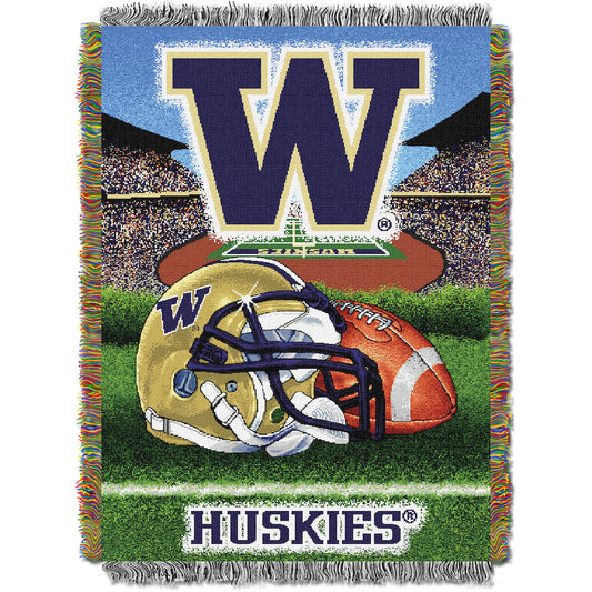 Washington Huskies woven home field tapestry