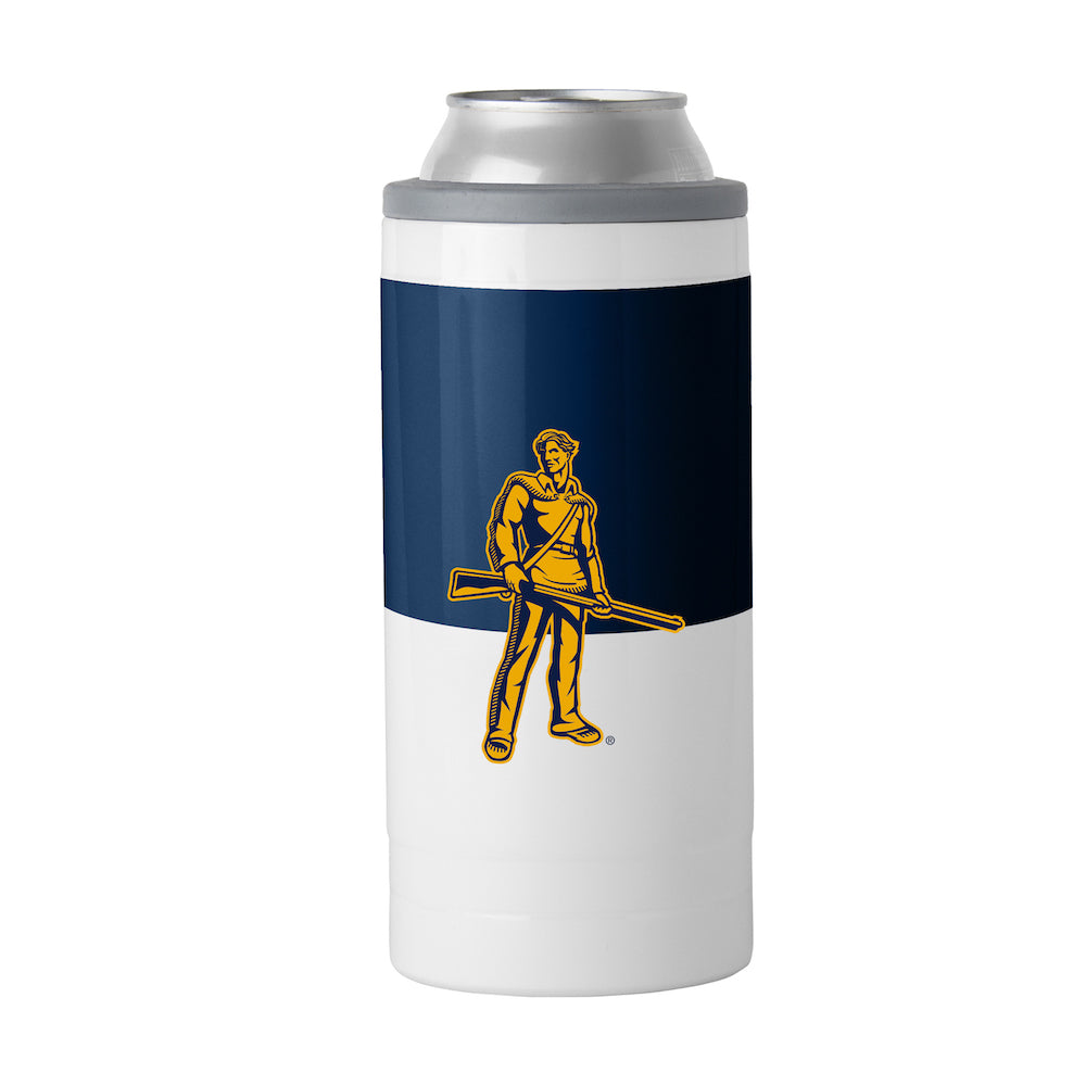West Virginia Mountaineers colorblock slim can coolie