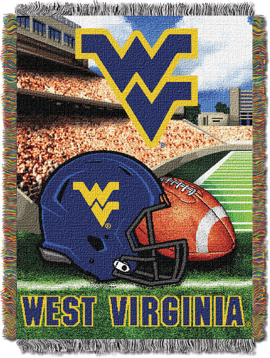West Virginia Mountaineers woven home field tapestry