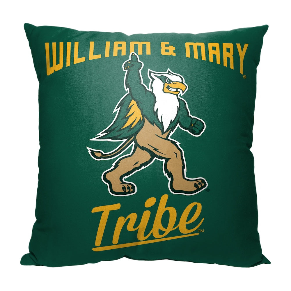 William and Mary Tribe OFFICIAL throw pillow