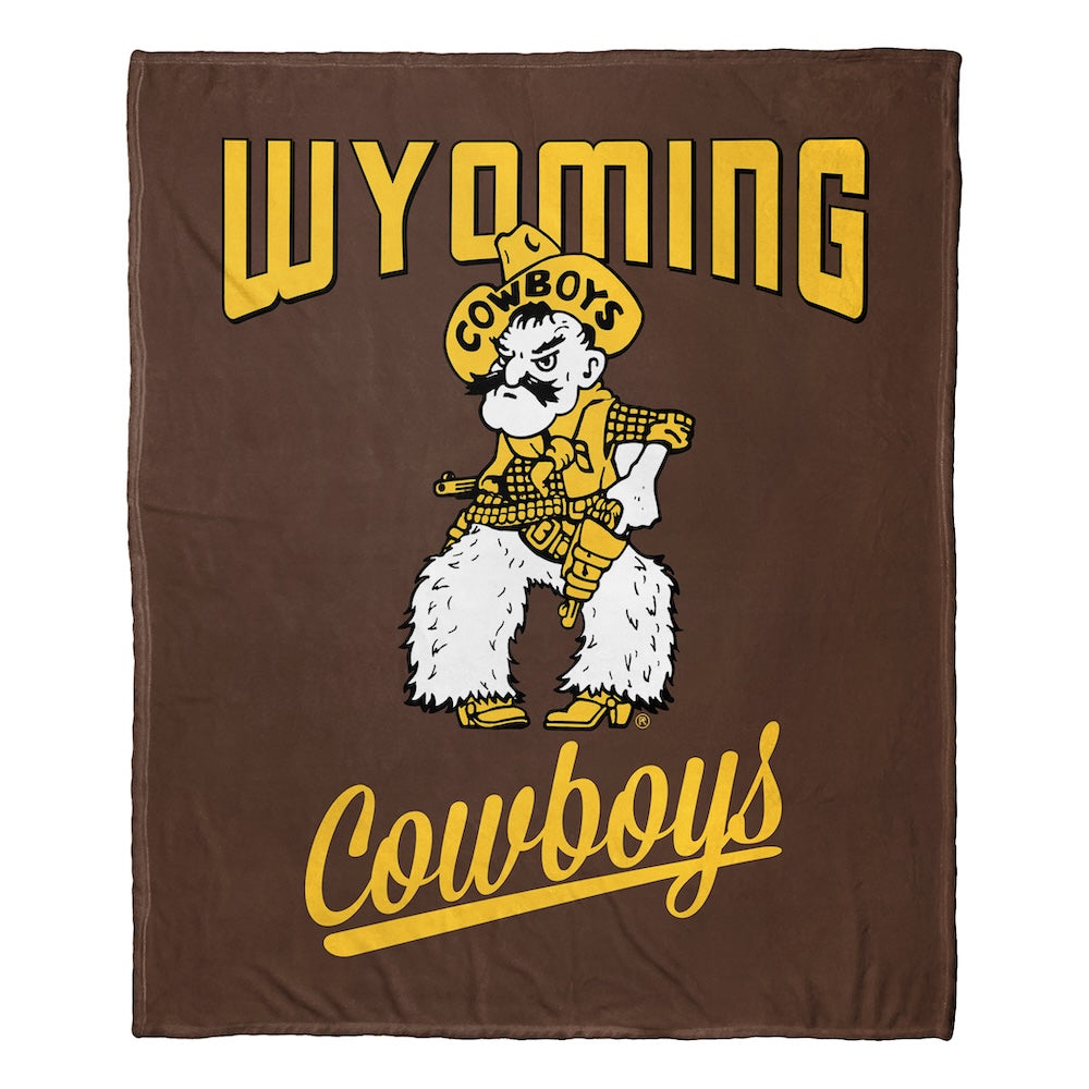 Wyoming Cowboys official silk touch throw blanket