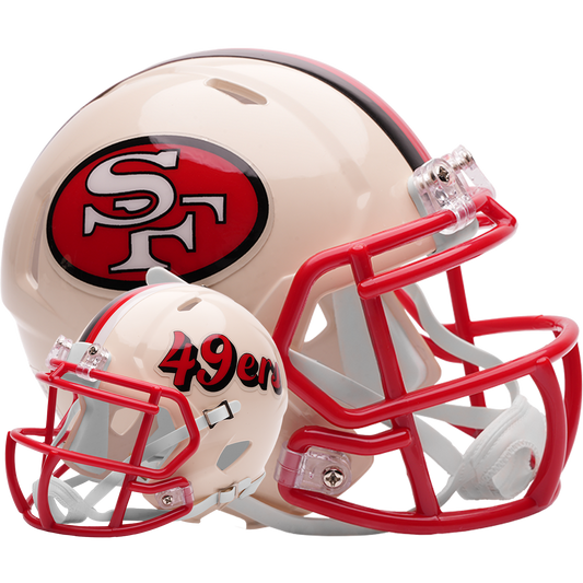 San Francisco 49ers Riddell Speed Mini Football Helmet retro officially licensed NFL collectible