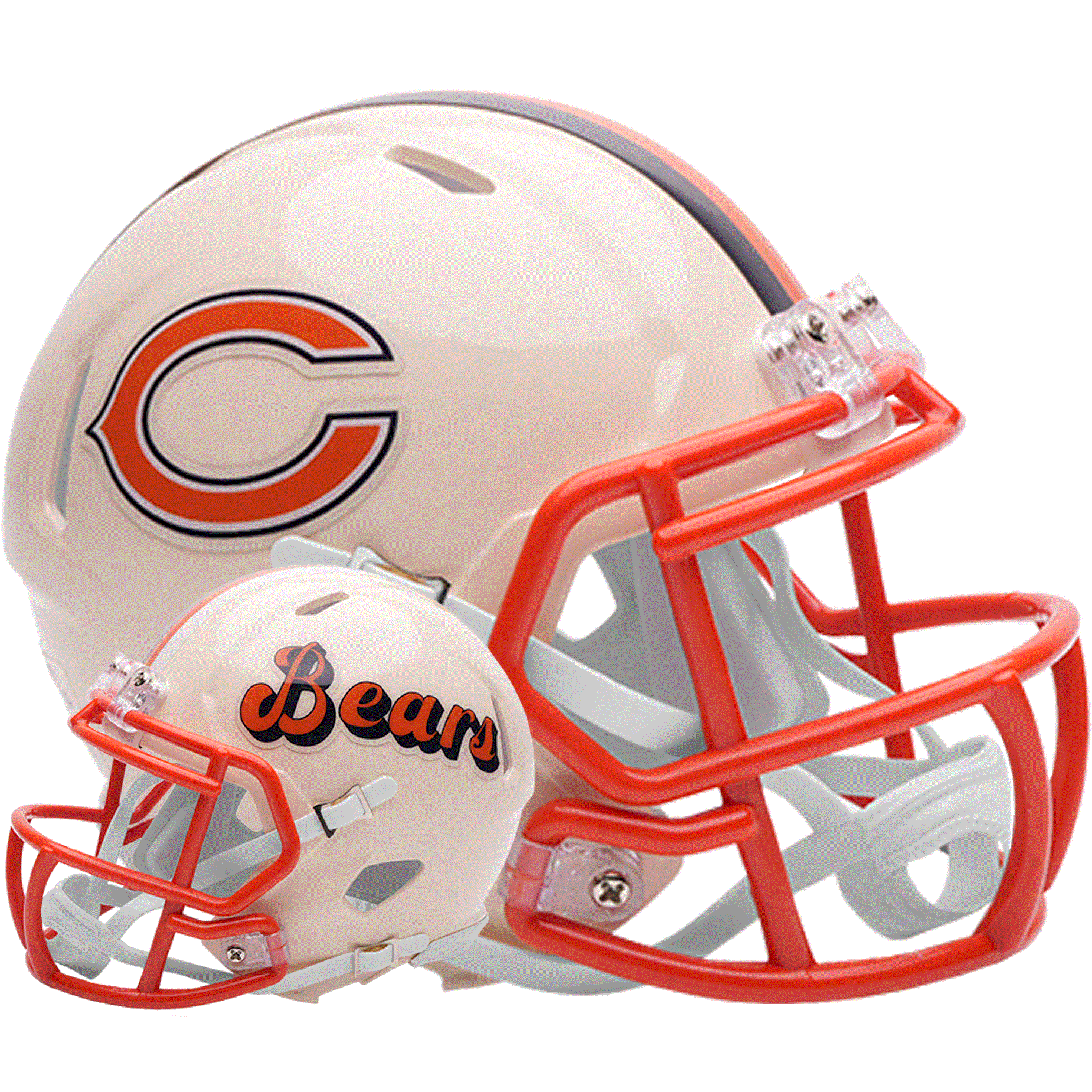 Chicago Bears Riddell Speed Mini Football Helmet retro officially licensed NFL collectible