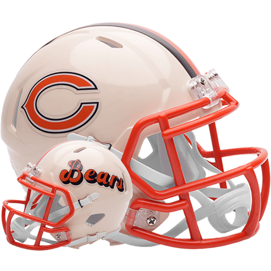 Chicago Bears Riddell Speed Mini Football Helmet retro officially licensed NFL collectible