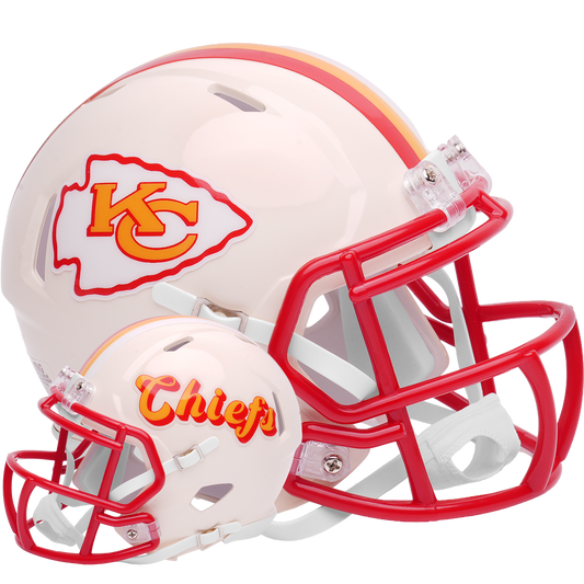 Kansas City Chiefs Riddell Speed Mini Football Helmet retro officially licensed NFL collectible