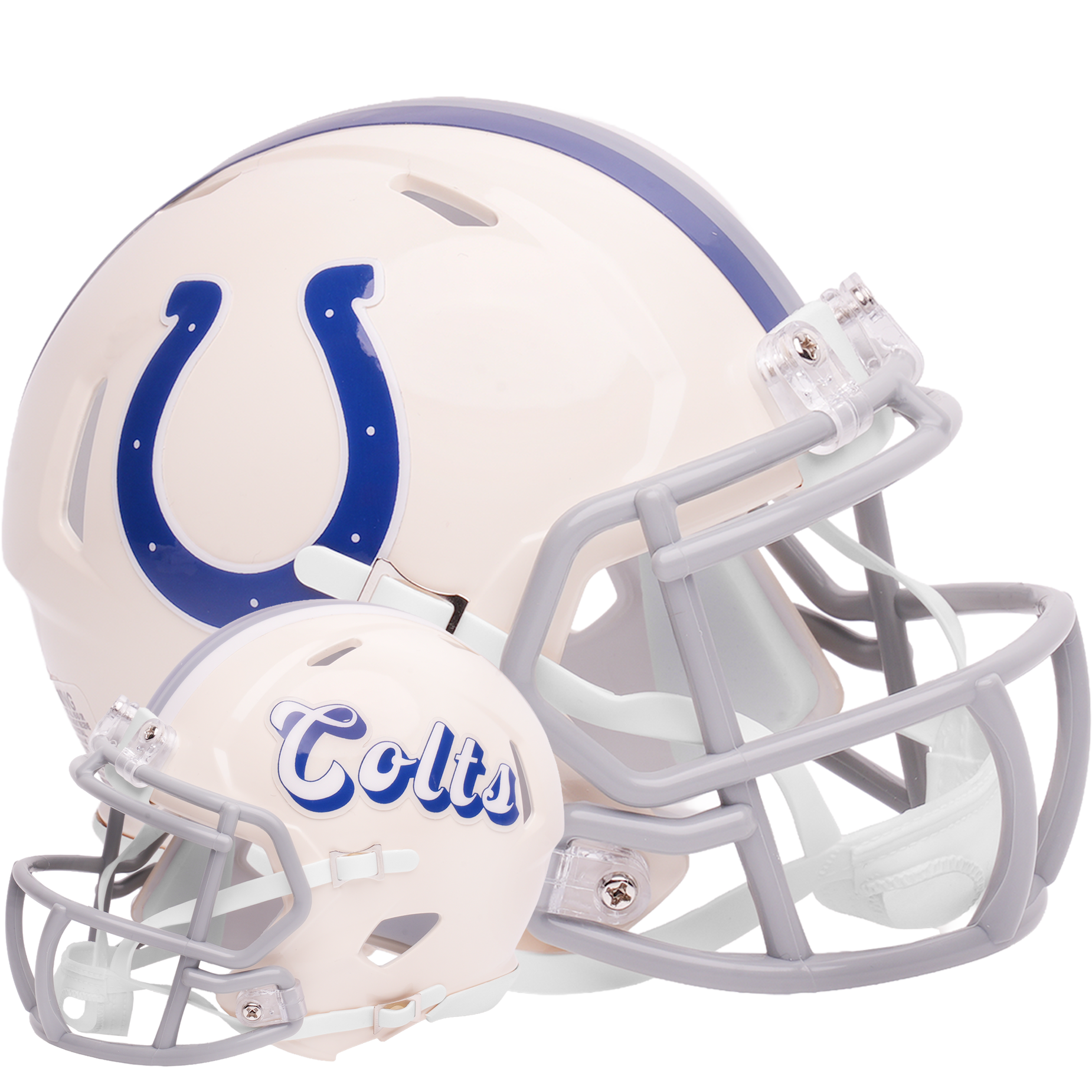 Indianapolis Colts Riddell Speed Mini Football Helmet retro officially licensed NFL collectible