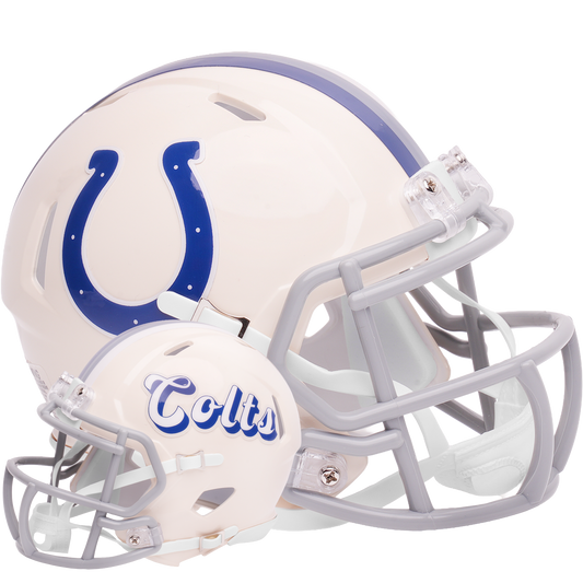 Indianapolis Colts Riddell Speed Mini Football Helmet retro officially licensed NFL collectible