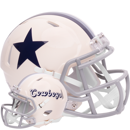 Dallas Cowboys Riddell Speed Mini Football Helmet retro officially licensed NFL collectible