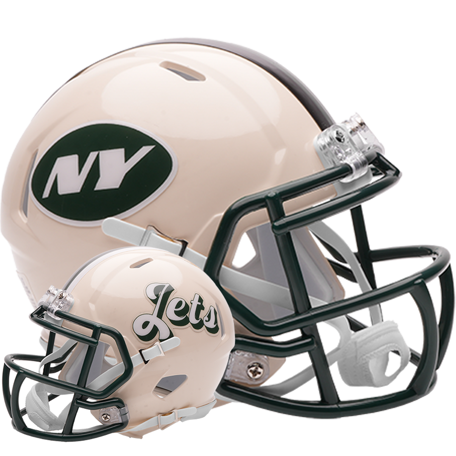 New York Jets Riddell Speed Mini Football Helmet retro officially licensed NFL collectible